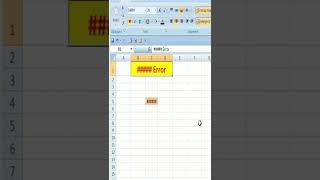 How to remove  Error in Excel ll How to fix  Error in Excel ll shorts [upl. by Fogel971]