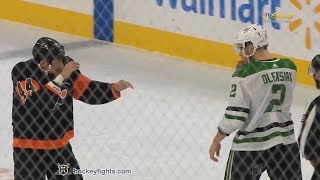 Jamie Oleksiak vs Chris Stewart Oct 19 2019 [upl. by Esinned]