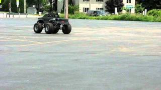 14 scale home made rc truck first run [upl. by Annaehr354]