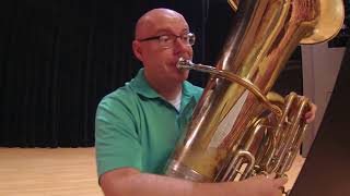 20182019 Texas AllState Tuba Etude No 3 Blazevich No 21 [upl. by Nnaycnan453]