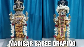 How to drape madisar saree  Pinn azhagu alangaram [upl. by Priestley]