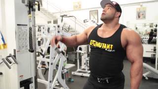 RUTINA DE ESPALDA CON IFBB PRO MANUEL ROMERO PARTE 1 [upl. by Ymmat911]