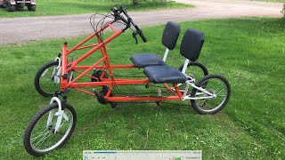 Homemade quad bicycle full suspension [upl. by Esau339]