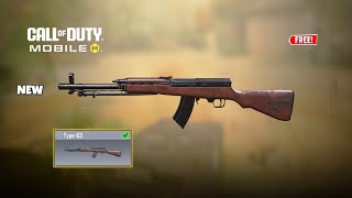 NEW FREE Type 63 New Marksman Rifle on COD Mobile  Tier 21 BP Reward  Milton37LiveCODM [upl. by Evered]