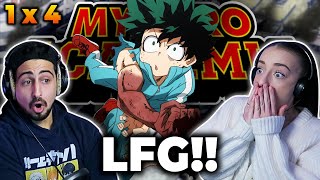 DEKU USES ONE FOR ALL MY HERO ACADEMIA Episode 4 REACTION [upl. by Einneb]