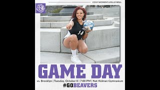 CCNY Womens Volleyball vs Brooklyn College  Tuesday October 8 [upl. by Kevyn]