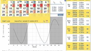 maréeinfo  Sélectionner une date  Annuaire des marées France [upl. by Vitek]