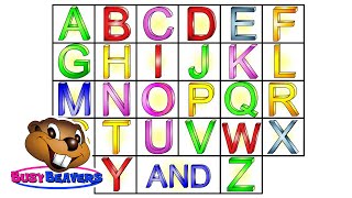 “The Alphabet Song” Level 1 English Lesson 04 CLIP – Sing Busy Beavers ABC Song Baby Learning [upl. by Weinstock701]