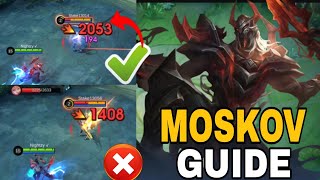 Moskov Build Test 2024  Finding the Perfect Build for Maximum Damage must watch moskov guide [upl. by Roi444]