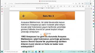 2022 KPSS A ANAYASA HUKUKU ÇIKMIŞ SORU ÇÖZÜMLERİ [upl. by Eihs]