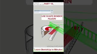 SKETCHUP TOTURIAL LEARN SKETCHUP IN MINUTES  PART 16 sketchuptutorial [upl. by Akenn]