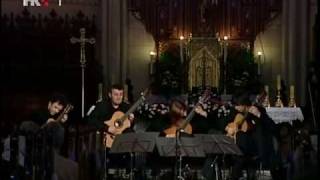 Zagreb Guitar Quartet  Bach Little Fugue BWV 578 [upl. by Assetniuq]