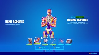 HOW TO GET NEW DUMMY SUPREME SKIN IN FORTNITE [upl. by Erdna]