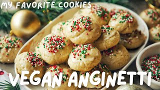 12 DAYS OF HOLIDAY RECIPES DAY 10 VEGAN ANGINETTI THE BEST COOKIE [upl. by Hoagland]