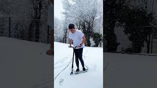 First Snow Scooter Session  christmas [upl. by Eicnan]