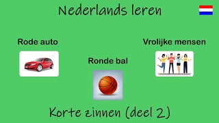 Nederlands leren Korte zinnen deel 2 Les 73 [upl. by Leahcimaj]