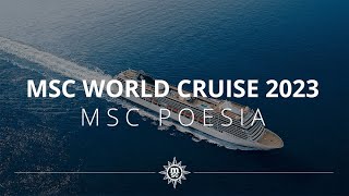 MSC World Cruise 2023 an Bord unserer MSC Poesia [upl. by Michella]