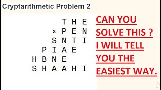 Cryptarithmetic problem 2  cryptarithmethic problems elitmus  cryptarithmetic tricks  Infosys [upl. by Thurnau]