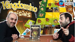 Kingdomino Origins Cómo jugar  Partida así jugamos a este juego de mesa [upl. by Siloum]