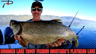 Flathead Lake Summer Lake Trout Fishing [upl. by Assilana]