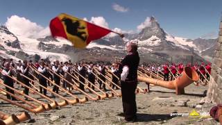 Alphorn Weltrekord auf dem Gornergrat [upl. by Lapides]