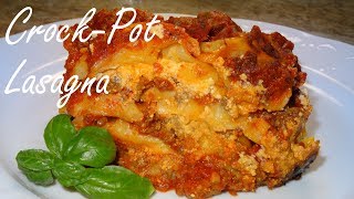 CrockPot Lasagna  Easy Lasagna Recipe [upl. by Einnek]