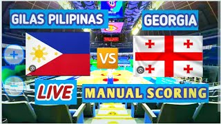 LIVE SCORING GILAS PILIPINAS 🆚 GEORGIA OLYMPIC QUALIFYING TOURNAMENT OQT [upl. by Solhcin]