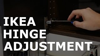 IKEA Utrusta Hinge Adjustment [upl. by Yenohtna298]