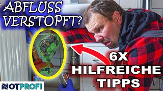 Abfluss verstopft was hilft 6 hilfreiche Tipps zur Abflussreinigung [upl. by Euqor742]