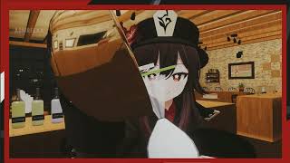 VR ASMR 🌘🌘 Hutao making cake for you ♥♥ [upl. by Etireugram]