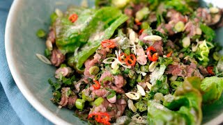 Recette  Salade de bœuf à l’asiatique [upl. by Phila458]