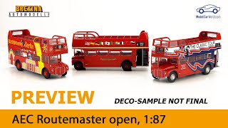 Brekina Preview 187 AEC Routemaster  open [upl. by Rhoades]