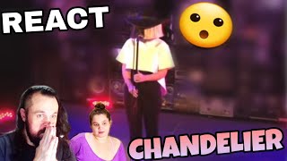 REAGINDO SIA  CHANDELIER LIVE REACT [upl. by Ilam]