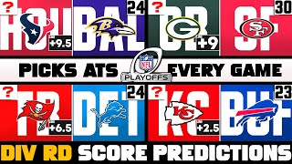 NFL Playoff Score Predictions amp Picks Against The Spread 2024 NFL Divisional Round Picks [upl. by Lissi]