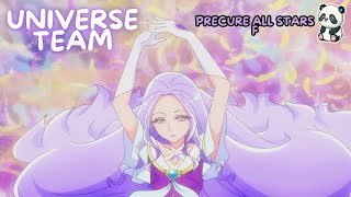 Precure All Stars F  Universe Team Transformation Fanmade [upl. by Granlund]