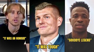 🥺 Real Madrid Players Emotional Message amp Reaction to Toni Kroos Retirement from World Football [upl. by Sana]