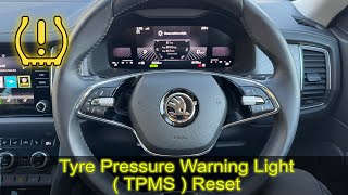 2023 SKODA KODIAQ tyre pressure warning warning [upl. by Lenora]