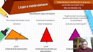 Klasa 8  Matematik  Trekëndëshi [upl. by Aun]