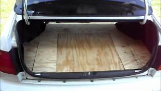 How To Make A Custom 98 Civic Trunk Mat Pt2 [upl. by Haerr]