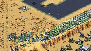 Red Alert 2  Extra hard  7 vs 1  Desert showdown  Allied  Prism tank [upl. by Venditti312]