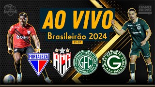 Guarani x Goiás  Fortaleza x AtléticoGO  AO VIVO  Brasileirão 2024 [upl. by Kciredohr]