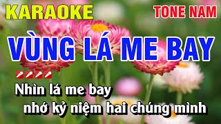 Karaoke Vùng Lá Me Bay Tone Nam Nhạc Sống  Nguyễn Linh [upl. by Stefanac]