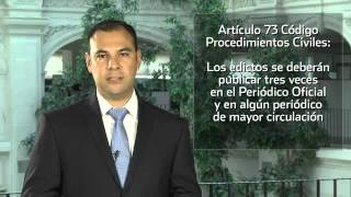 Pregúntale al abogado Emplazamiento por edictos [upl. by Ayekat611]