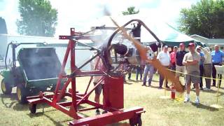 Bleriot Anzani Engine Demo [upl. by Hcahsem]