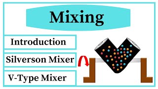 Mixing  Mechanism Of Mixing  Equipment For Mixing  Silverson Mixer Homogenizer  VType Mixer [upl. by Zulema]