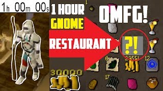 1 Hour GNOME RESTAURANT Minigame THIS MAKES BANK  Oldschool 2007 Runescape [upl. by Shrier]