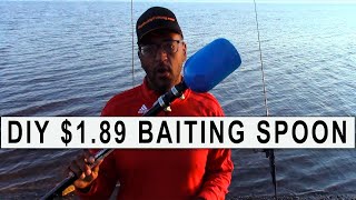 189 Do It Yourself DYI Baiting Spoon For Chumming For Carp How To Throw Chum Cheaply [upl. by Wehhtam]