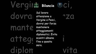 Bilancia oroscopo di lunedì 11 novembre 2024 dalla Stanza Esoterica short [upl. by Talie]