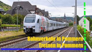 Bahnverkehr in Pommern  Treinen in Pommern [upl. by Oneal]