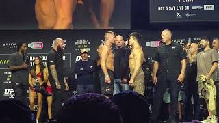 UFC 307 ceremonial weighins from SLC [upl. by Constantino]